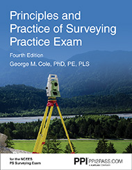Principles and Practice of Surveying Practice Exam Fourth Edition Book Cover