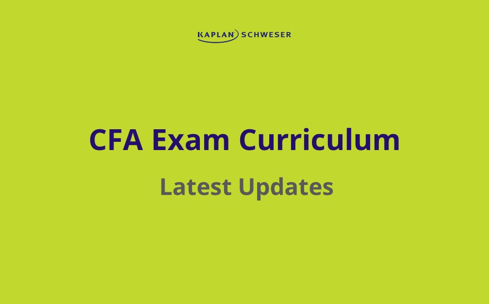 Latest CFA exam curriculum updates